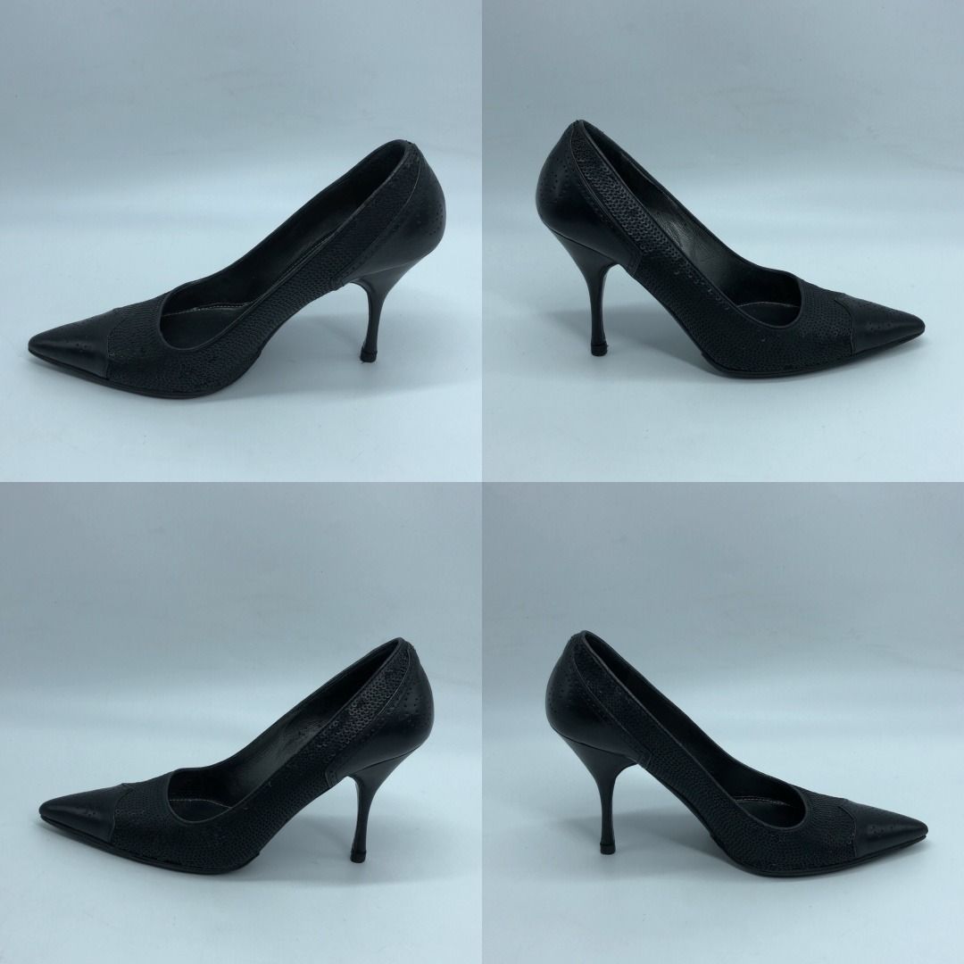 267008709 PRADA SHOES HEELS (Category: Sneakers & Footwear) located in Taguig. Submitted by ecoring.ph (Listing ID 1460729728, Image 3). Description: ◆CONDITION: B- ◆DESCRIPTIONS: (Other defects/info:) The body of the heels has scratches, scuffs, stains, dirt, wrinkles, deformation, and press marks, and shows signs of use. The inner lining and insoles of the heels are scratched, scuffed, stained, dirty, wrinkled, and marked with press marks, and 