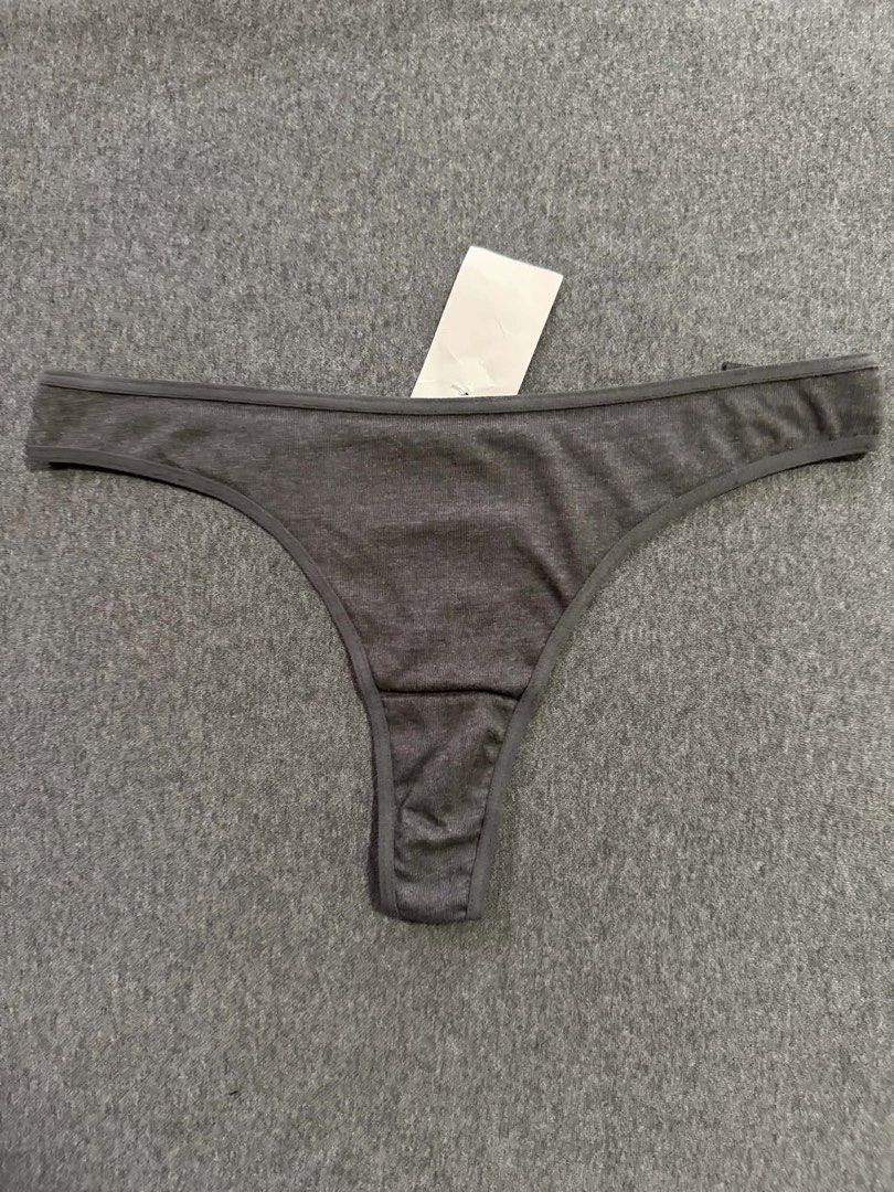 2 primark gray thong S (Category: Undergarments & Loungewear) located in San Jose. Submitted by 99ners (Listing ID 1460756578, Image 1). Description: cotton material.