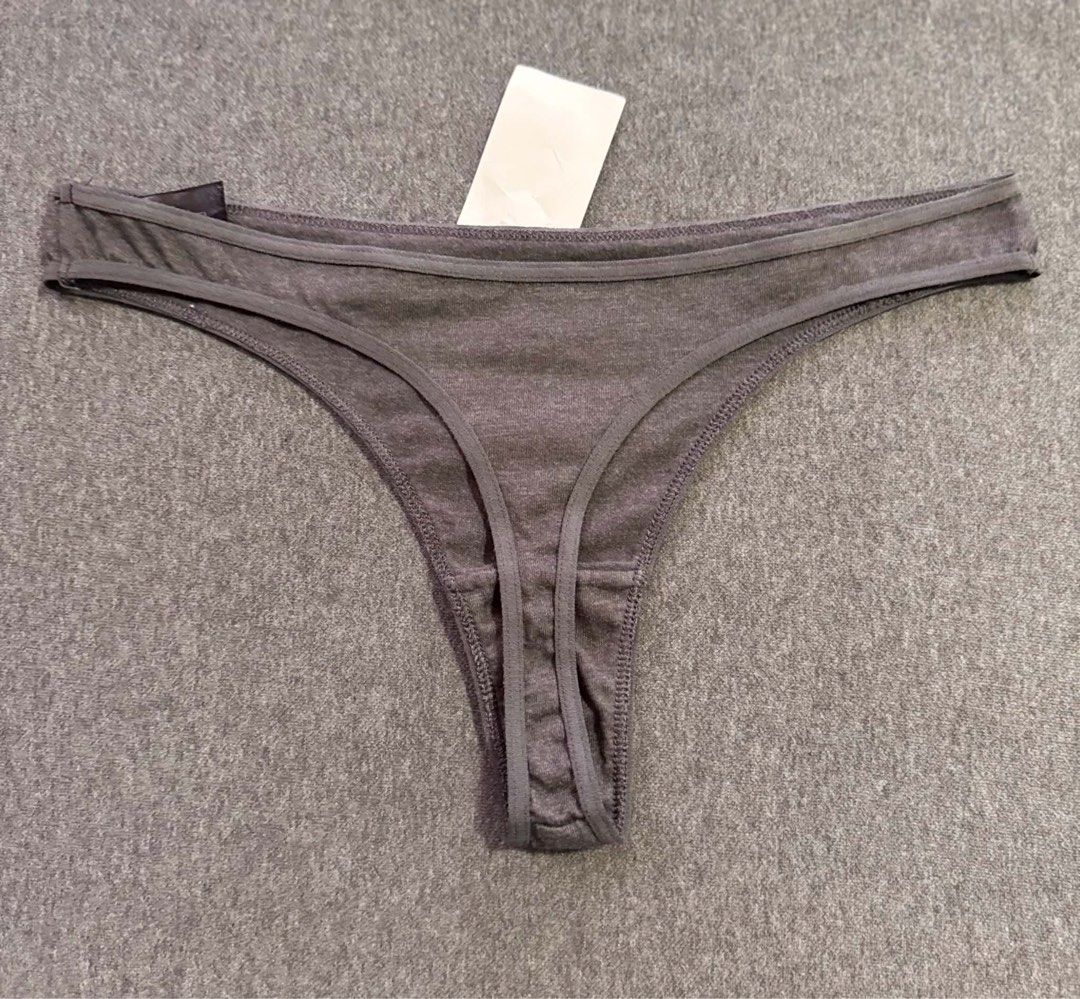 2 primark gray thong S (Category: Undergarments & Loungewear) located in San Jose. Submitted by 99ners (Listing ID 1460756578, Image 2). Description: cotton material.