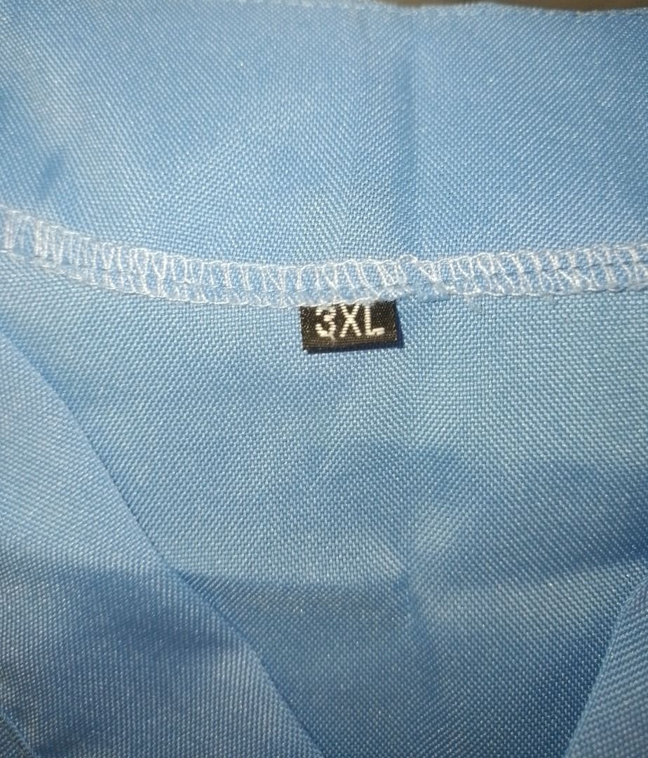 2 SETS OF PRE-LOVED SCRUB SUITS TOP + PANTS BUNDLE (Category: Sets or Coordinates) located in Imus. Submitted by mc_kkkkk14 (Listing ID 1460723734, Image 2). Description: 2 SETS OF SCRUB SUITS TOP + PANTS BUNDLE ORIGINAL PRICE: 1000 PHP SALE FOR: 550 PHP COLOR: SKY BLUE CONDITION: VERY GOOD [ONLY USED FOR A MONTH] MEASUREMENTS: SIZE: 3XL TOP: BUST - 26 IN. / 66.5 CM. LENGTH - 31.5 IN. / 80.5 CM PANTS: GARTERED, CAN STRETCH UP TO 44 IN. / 112.5 CM