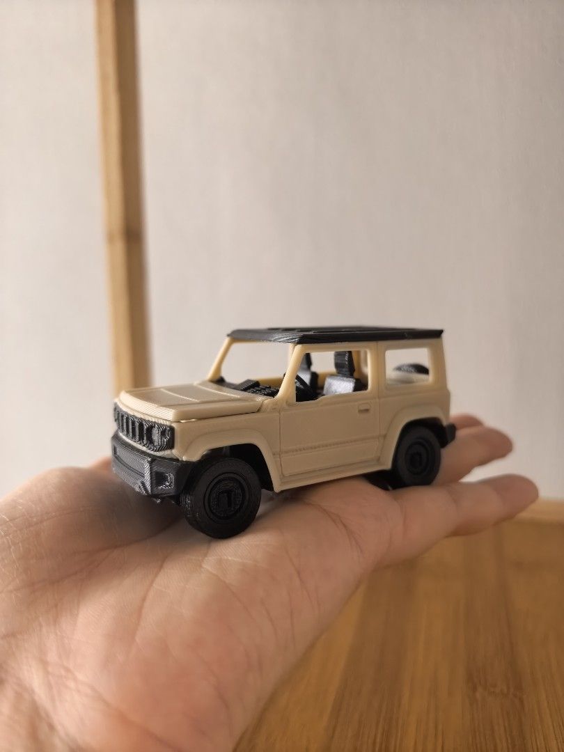 3d Printed Suzuki Jimny Ivory Color (Category: Vehicle & Diecast Models) located in Paranaque City. Submitted by kiddiecaveph (Listing ID 1460733263, Image 2). Description: 3d printed Can be assembled or disassembled DIY Ivory White Black.