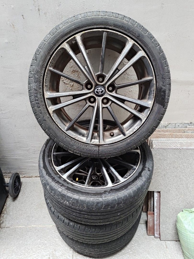 86 mags (Category: Mags and Tires) located in Valenzuela. Submitted by ac3light (Listing ID 1460825115, Image 1). Description: 86 mags 17s 5x100 needs repaint dalawang gulong palitin na may crack sa gilid pero makapal pa. negotiable slightly bawas tambak.