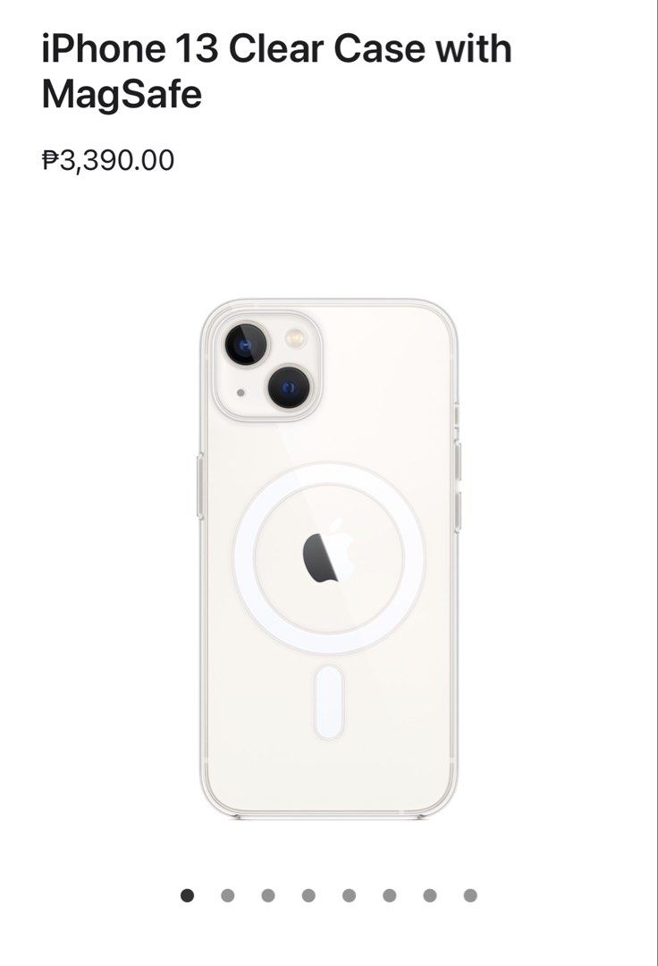 💯 Brand New Authentic iPhone 13 Clear Case with MagSafe (Category: Cases & Sleeves) located in Pasig City. Submitted by kashkapenol (Listing ID 1460819697, Image 1). Description: Apple from Power Mac Authentic Brand New Clear only.