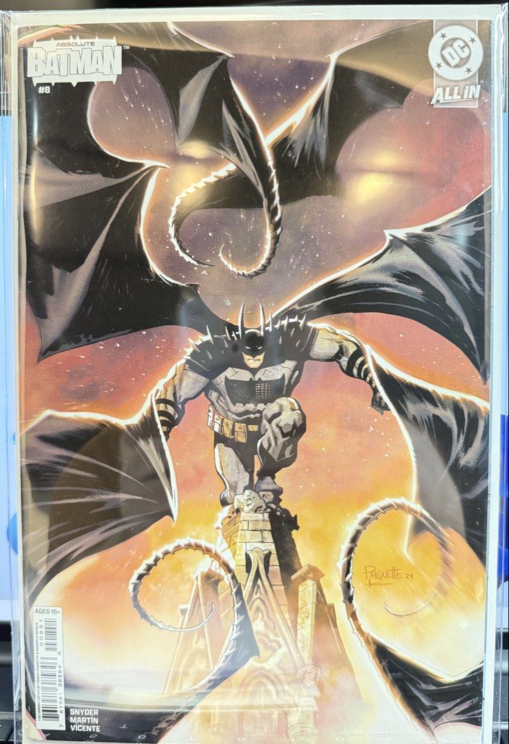 Absolute Batman #8 1:50 VF/NM (Category: Comics & Manga) located in Makati City. Submitted by th1rdone (Listing ID 1460719462, Image 1). Description: -FS: Absolute Batman 8 1:50 -1st Print Yanick Paquette cover -Comes in boarded with Mylites -For serious collectors.