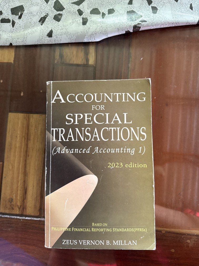 Accounting for Special Transactions by Millan 2023 version (Category: Textbooks) located in Ibaan. Submitted by victoridee (Listing ID 1460763235, Image 1). Description: .
