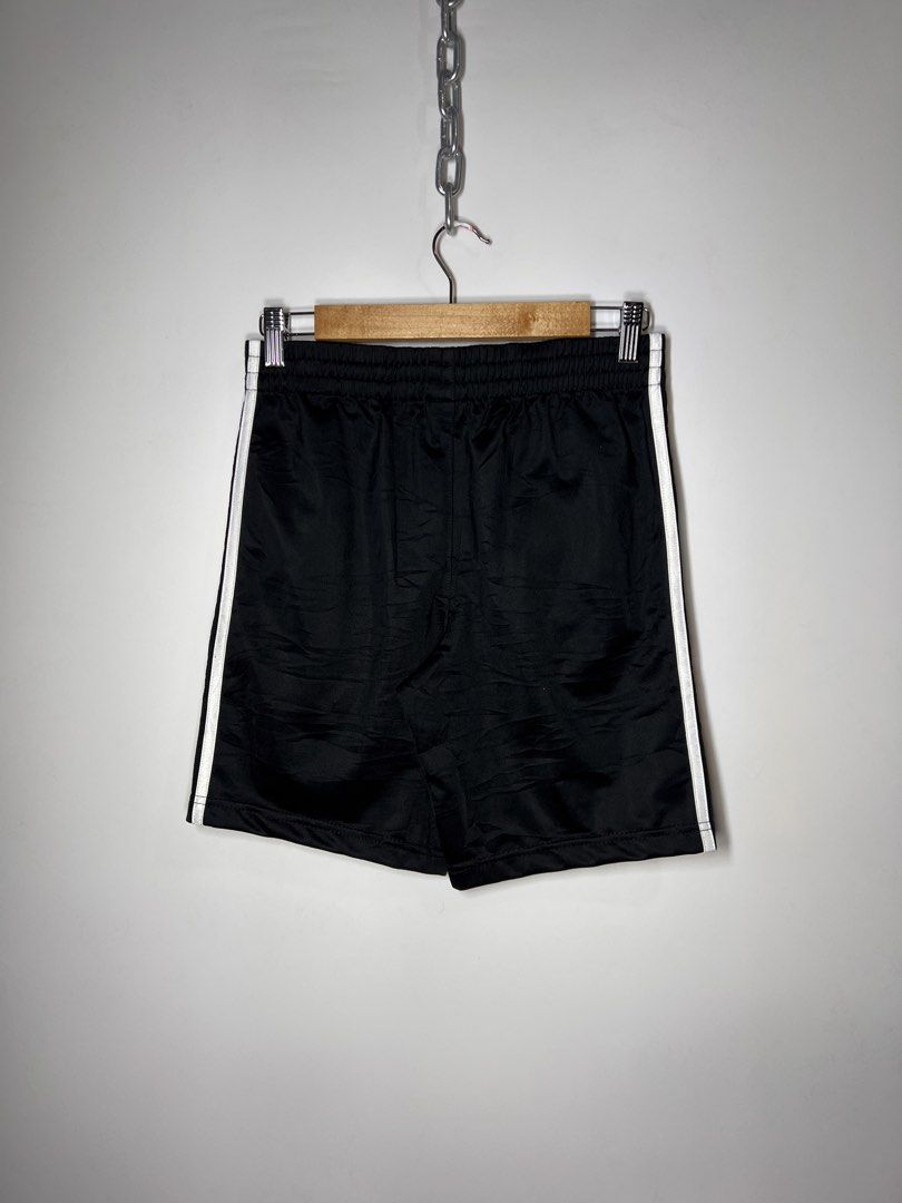 Adidas Black Shorts with White Stripes (Category: Shorts) located in Manila. Submitted by randsclothingstore (Listing ID 1460720425, Image 2). Description: BRAND: Adidas Size (Inch) ‼️Medida Size‼️ : W 28-33 | L 16.5 Color Rate: 9.8/10 Condition: Like New Issue: None ‼️ Thrifted item — please manage your expectations, authenticity is not guaranteed (check photos for tags!) 🧼 Laundered & Ready to Wear — Item has been washed and prepped, so you ca