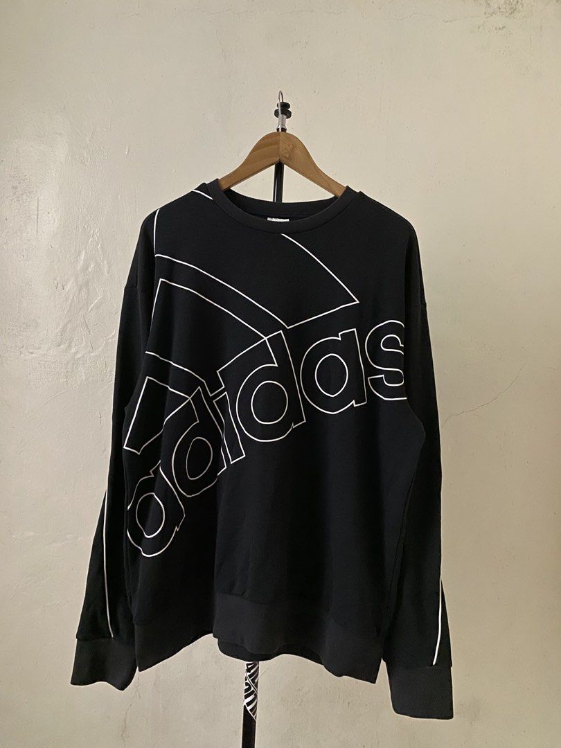 Adidas sweatshirt (Category: Coats, Jackets and Outerwear) located in Marikina City. Submitted by andreioruga (Listing ID 1460800098, Image 1). Description: size: large W 25 | L 28 | SL 24.5 color rate: 9/10 issue: minimal discoloration in ribbings and neckline (not very visible) condition: still good and presentable dm .