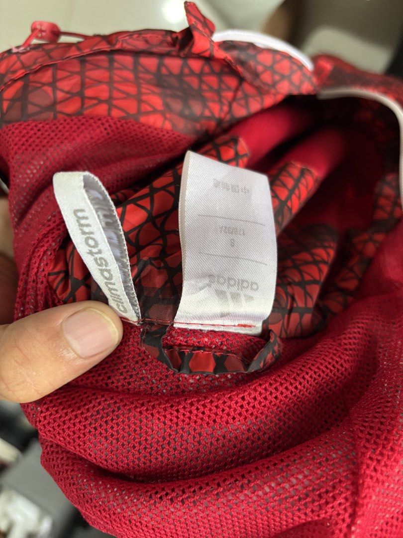 Adidas windbreaker (Category: Coats, Jackets and Outerwear) located in Cagayan de Oro. Submitted by thriftcgyph (Listing ID 1460837530, Image 2). Description: ADIDAS WINDBREAKER ₱750 NO ISSUE COMPLETE TAGS S ON TAG COLOR RATE: 8/10 L : 25 x W: 21.