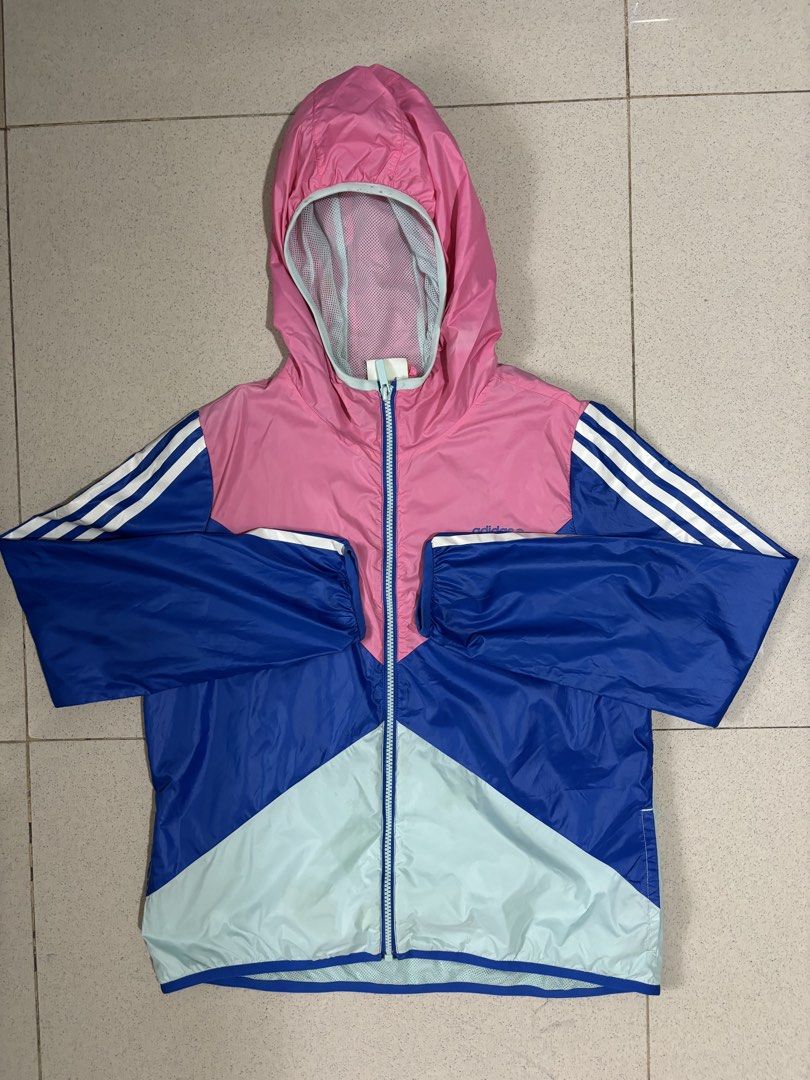 Adidas windbreaker (Category: Coats, Jackets and Outerwear) located in Cagayan de Oro. Submitted by thriftcgyph (Listing ID 1460837781, Image 1). Description: ADIDAS WINDBREAKER ₱650 NO ISSUE COMPLETE TAGS XL ON TAG COLOR RATE: 9/10 L : 22 x W: 20.
