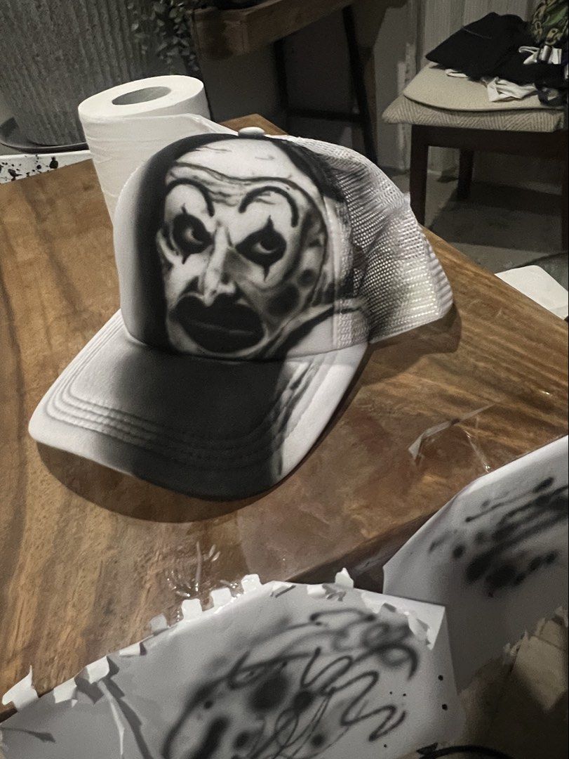 AIRBRUSHED TRUCKER CAP (Category: Caps & Hats) located in Cainta. Submitted by thwofhace_ (Listing ID 1460739919, Image 2). Description: .