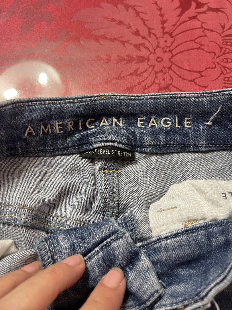 American Eagle Women's Jeans Size 8 Regular (Category: Jeans) located in Paranaque City. Submitted by politzki (Listing ID 1460786775, Image 2). Description: - American Eagle Jeans - Size: 8 Regular - Wash: Medium Denim - Features: Comfortable Stretch, Classic Five-Pocket Styling - Closure: Button and Zip Fly - Style: Versatile, Great for Everyday Wear.