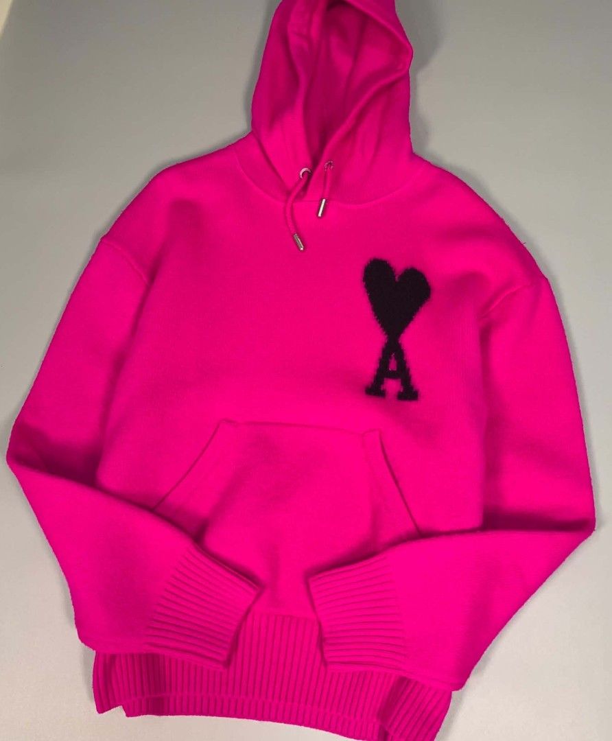 Ami wool hoodie (Category: Coats, Jackets and Outerwear) located in Manila. Submitted by cold_stuff (Listing ID 1460908362, Image 1). Description: Good as new M-L 24x28.