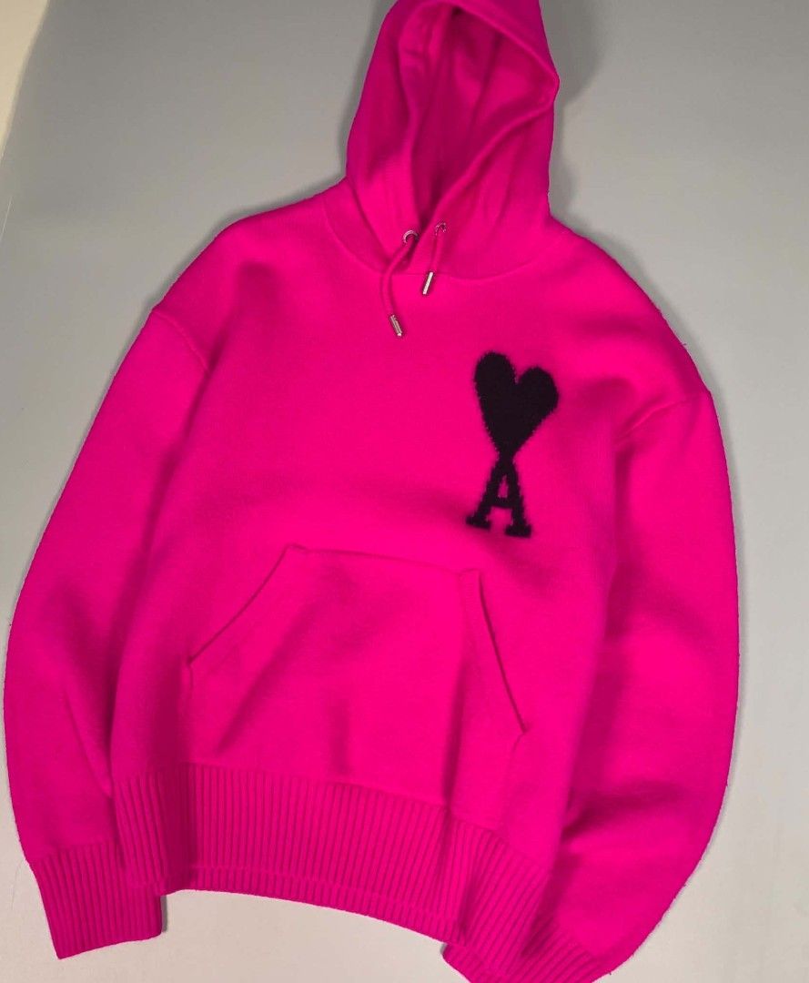 Ami wool hoodie (Category: Coats, Jackets and Outerwear) located in Manila. Submitted by cold_stuff (Listing ID 1460908362, Image 2). Description: Good as new M-L 24x28.