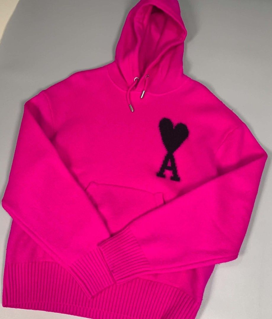 Ami wool hoodie (Category: Coats, Jackets and Outerwear) located in Manila. Submitted by cold_stuff (Listing ID 1460908362, Image 3). Description: Good as new M-L 24x28.