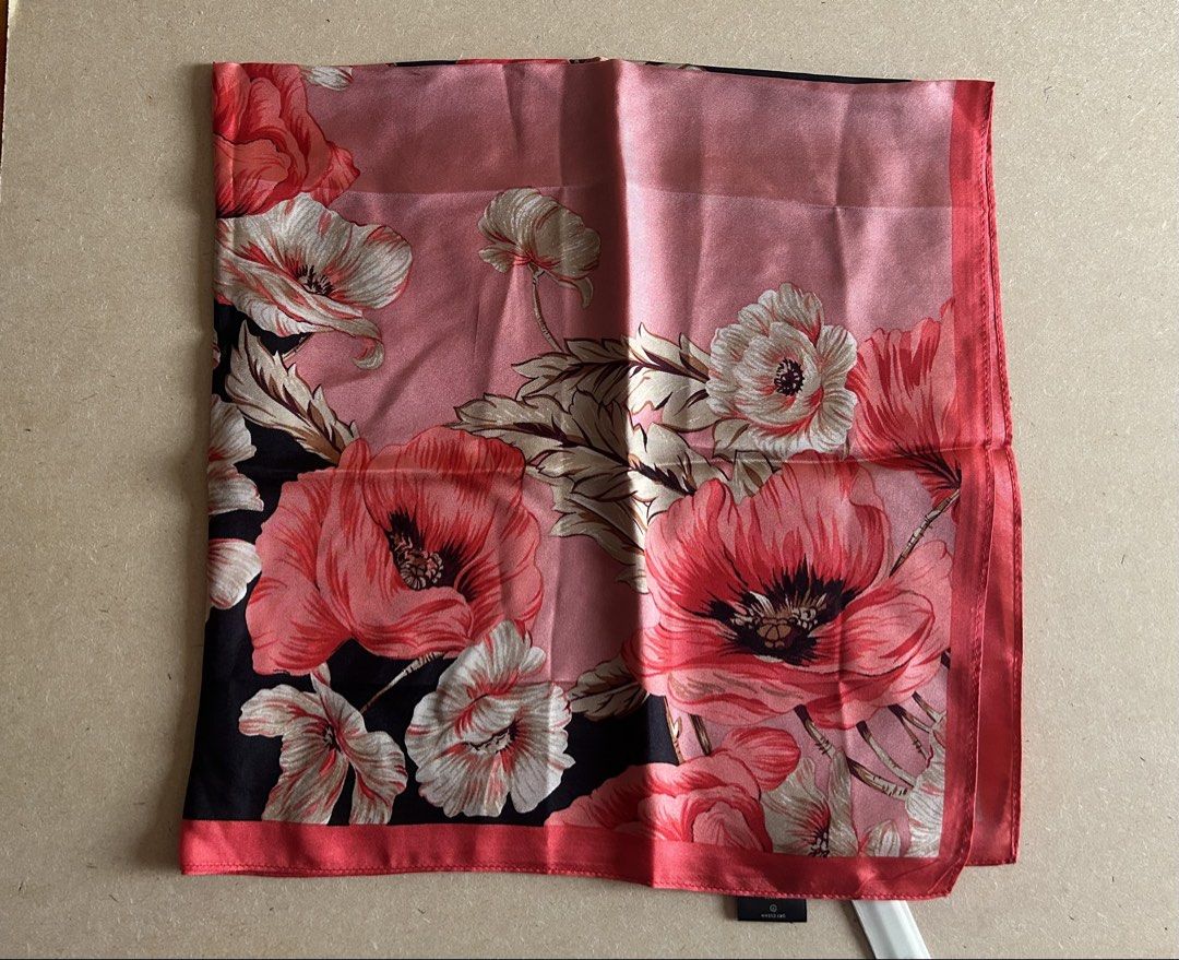 Ann Taylor Scarf (Category: Scarves) located in Binan City. Submitted by impulsebuyer12 (Listing ID 1460768490, Image 2). Description: Size is 25 x 25 inches Brand new with tag Bright floral design.