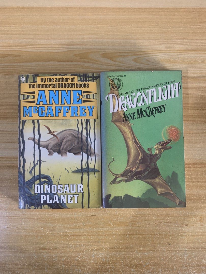 Anne McCaffrey books (Category: Storybooks) located in Pasig City. Submitted by dublicat (Listing ID 1460730777, Image 1). Description: Dinosaur Planet Dragonflight 50 each Please message me for more photos Delivery only via J&T.