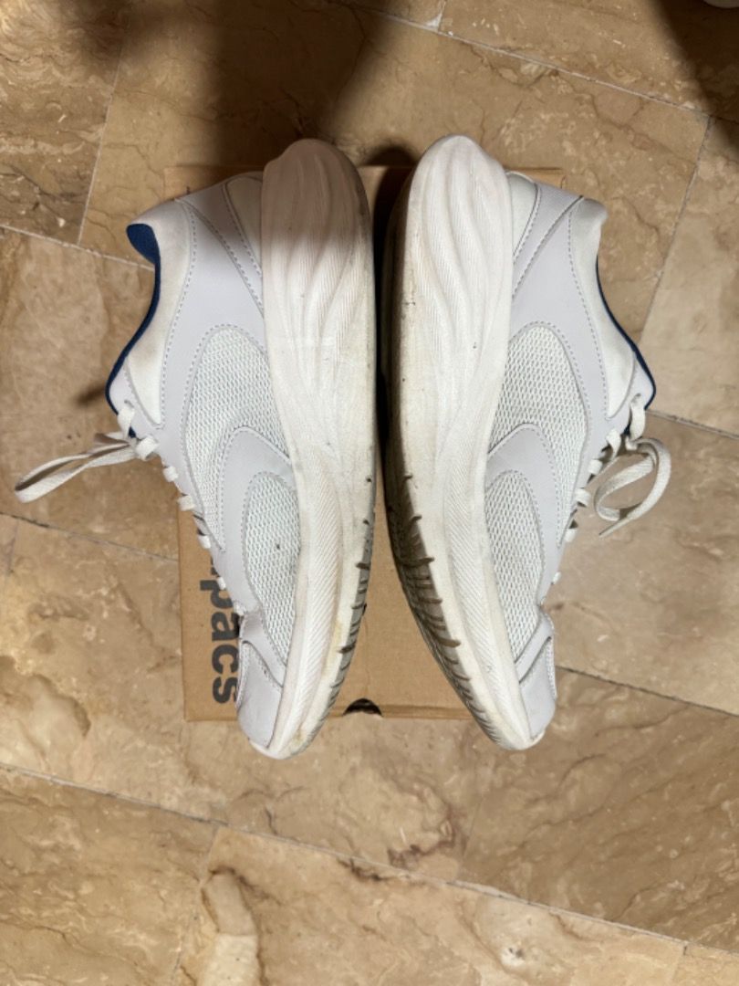 ANTA White & Blue Mesh Sneakers (Category: Sneakers) located in Manila. Submitted by tamcloset960 (Listing ID 1460889522, Image 3). Description: - Brand: ANTA - Color: White and Blue - Size: US 7.5 / UK 5 / EUR 38.5 - Features: Breathable mesh upper, lace-up closure - Ideal for: Casual wear or light athletic activities - Origin: Made in China.