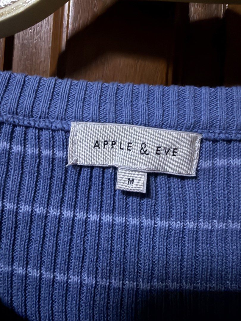 Apple & Eve Stripes Knit Top (Category: Blouses) located in Pasig City. Submitted by aprilluxcloset0812 (Listing ID 1460842850, Image 2). Description: RFS: decluttering EVERYTHING MUST GO‼️Just make a reasonable offer ❤️ All items ON HAND, handled with love, ready to ship! STORE POLICY: 📌Payment first, SHIPPING ONLY once fully paid (NO meet-ups; NO LALAMOVE RIDER BOOKING then tska MAGGCASH). ‼️WAG NA MAGMESSAGE SA AKIN KUNG COD LALAMOVE/ COP LBC