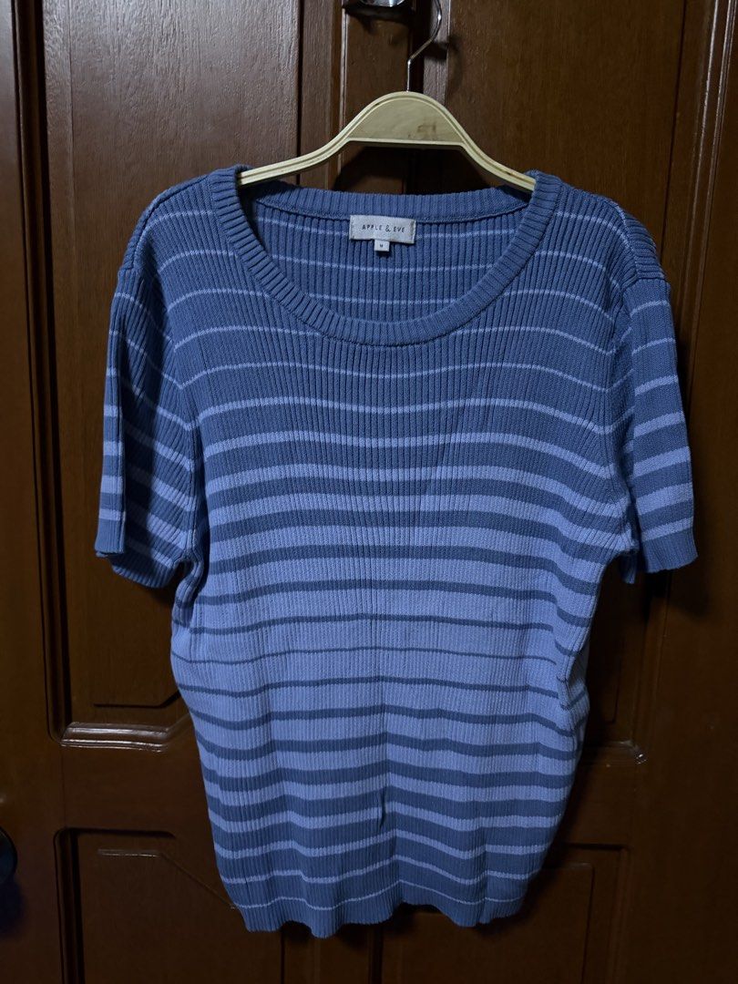 Apple & Eve Stripes Knit Top (Category: Blouses) located in Pasig City. Submitted by aprilluxcloset0812 (Listing ID 1460842850, Image 1). Description: RFS: decluttering EVERYTHING MUST GO‼️Just make a reasonable offer ❤️ All items ON HAND, handled with love, ready to ship! STORE POLICY: 📌Payment first, SHIPPING ONLY once fully paid (NO meet-ups; NO LALAMOVE RIDER BOOKING then tska MAGGCASH). ‼️WAG NA MAGMESSAGE SA AKIN KUNG COD LALAMOVE/ COP LBC