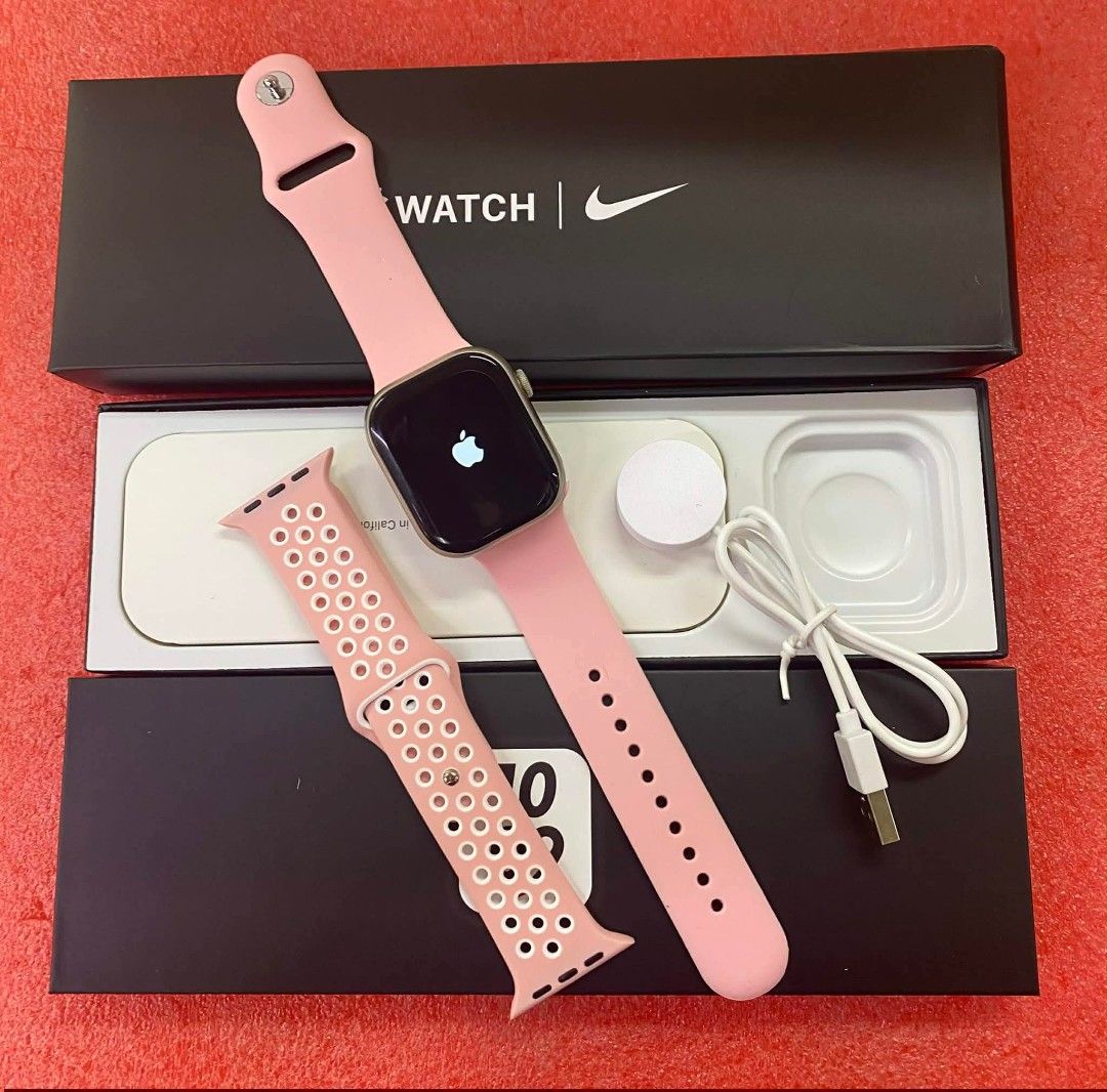 Apple Watch Series 7 Nike Edition Smartwatch (Category: Wearables & Smart Watches) located in Manila. Submitted by ddg_s (Listing ID 1460903736, Image 2). Description: NIKE EDDITION APPLE WATCH Meron paper bag apple big size 🅿️300 set app code; Alcare Latest version Apple Watch series 10 Andriod IOs Series 9/45mm Bluetooth calculator BP sleep HR indoor music spo2 outdoor stopwatch alarm clock timer music connect Bluetooth and settings,about Appl