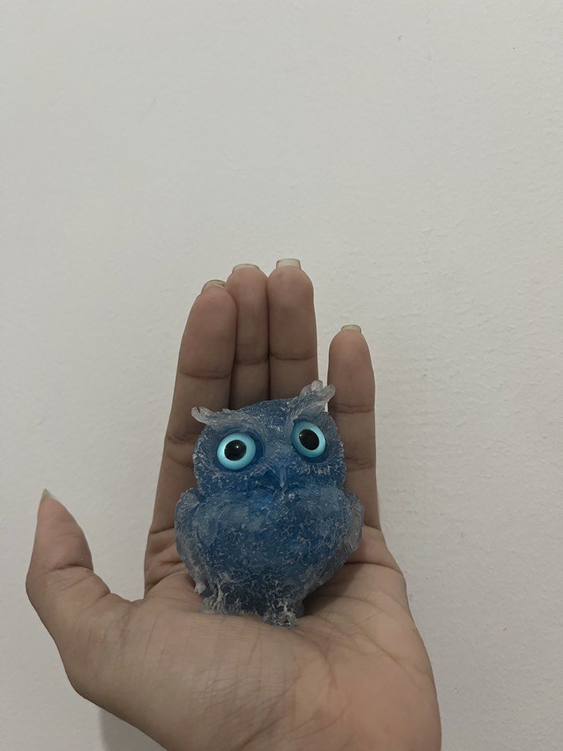 Aquamarine Owl Display (Category: Precious Stones) located in Marikina City. Submitted by _project.quartz (Listing ID 1460849609, Image 2). Description: Aquamarine chips coated with resin Item is brand new Height: 2.5" rfs: bought bundles.
