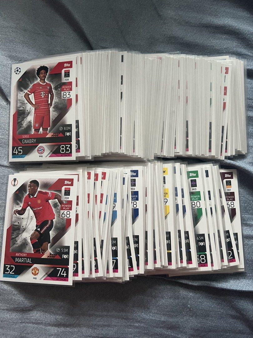 Assorted characters (Category: Raw Cards) located in Singapore. Submitted by phoenixflamesss3 (Listing ID 1460804021, Image 1). Description: $1 each 2022/23 UEFA Match attax Base card Perfect for completing your album PM for the player u looking for .