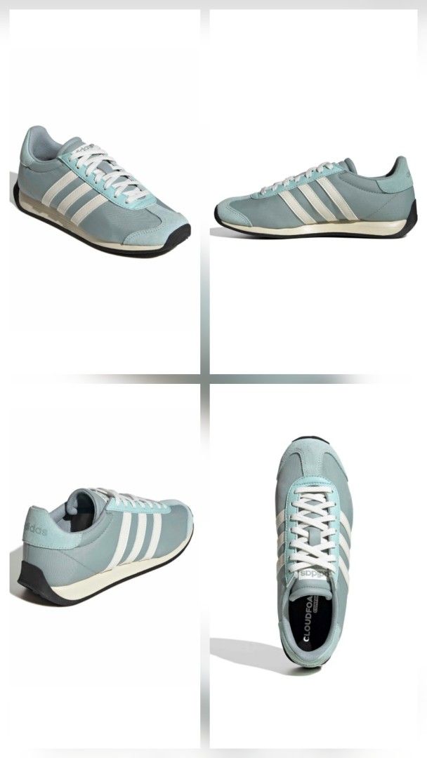Adidas Shoes (Category: Sneakers) located in Batangas. Submitted by thriftshop_izy15 (Listing ID 1460791778, Image 2). Description: - Authentic - Sage green Adidas sneakers - Features iconic white stripes - Classic lace-up closure - Retro design, ideal for casual outings - Size: US 6, F 37 1/3, UK 4 1/2.