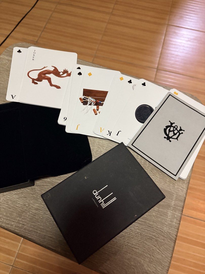 Authentic Alfred Dunhill Playing Cards Luxury Gift Set (Complete) (Category: Board Games & Puzzles) located in Manila. Submitted by marty2smoove (Listing ID 1460729347, Image 3). Description: NO ISSUES!.