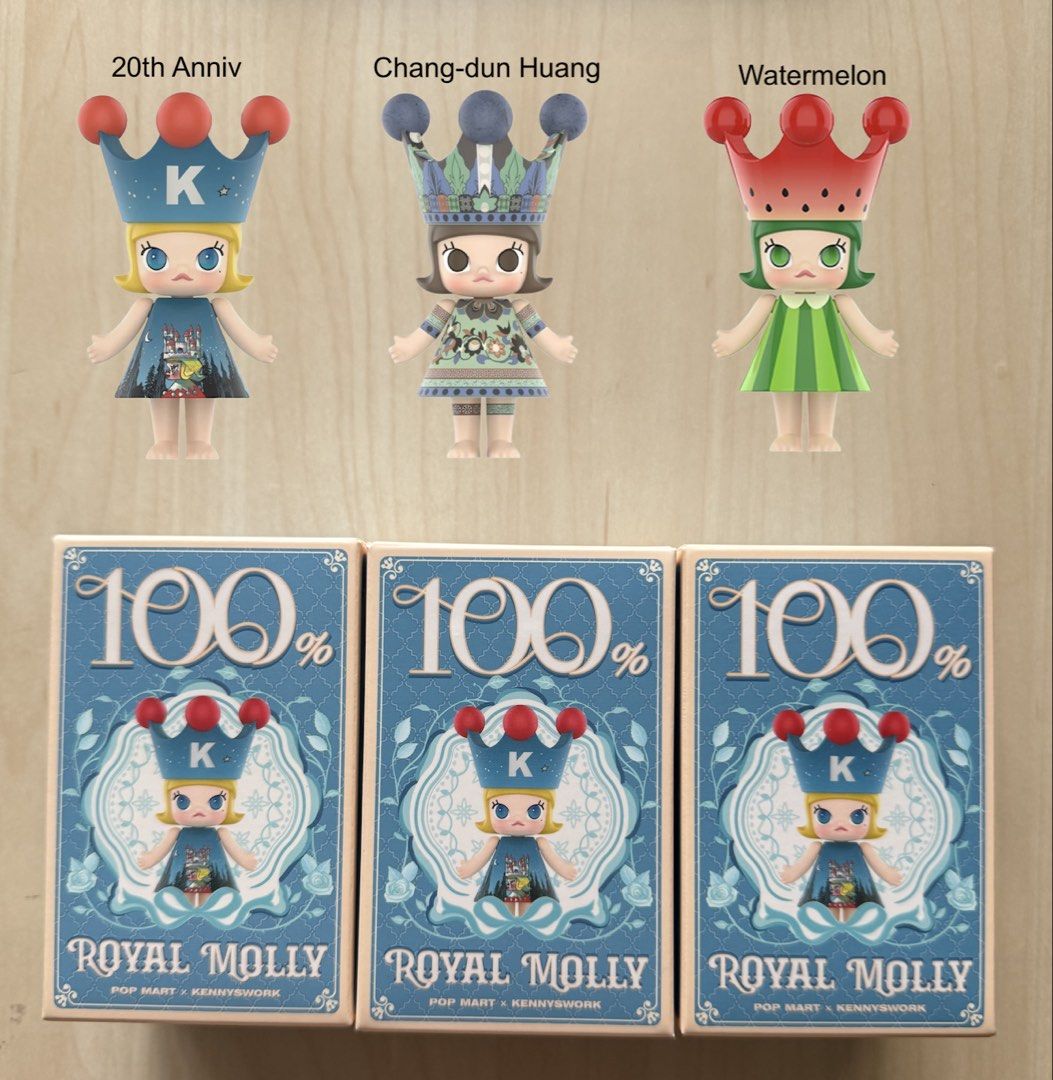 Authentic and Sealed box Royal Molly 100% (Category: Designer & Blind Box Toys) located in Quezon City. Submitted by mrs_pods_qc (Listing ID 1460786110, Image 1). Description: Authentic and Sealed Bought in Pop Mart online and unboxed through online that’s why they’re sealed Rfs: double item Selling how much I bought them, fixed price already Location: near Banawe st, quezon city.