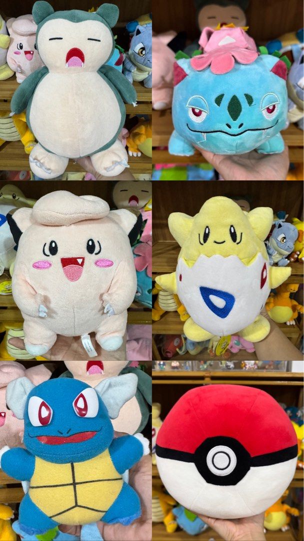 Authentic Pokemon Plush Toys (Category: Plushies & Soft Toys) located in Cainta. Submitted by mayhroeen (Listing ID 1460915086, Image 2). Description: Update as of Sept 18,2026 ❗️SOLD ❗️ Togepi Venosaur Magikarp Snorlax Farfetchd Ninetales Jigglypuff Can do bundle and take all 📍Cainta, Rizal.