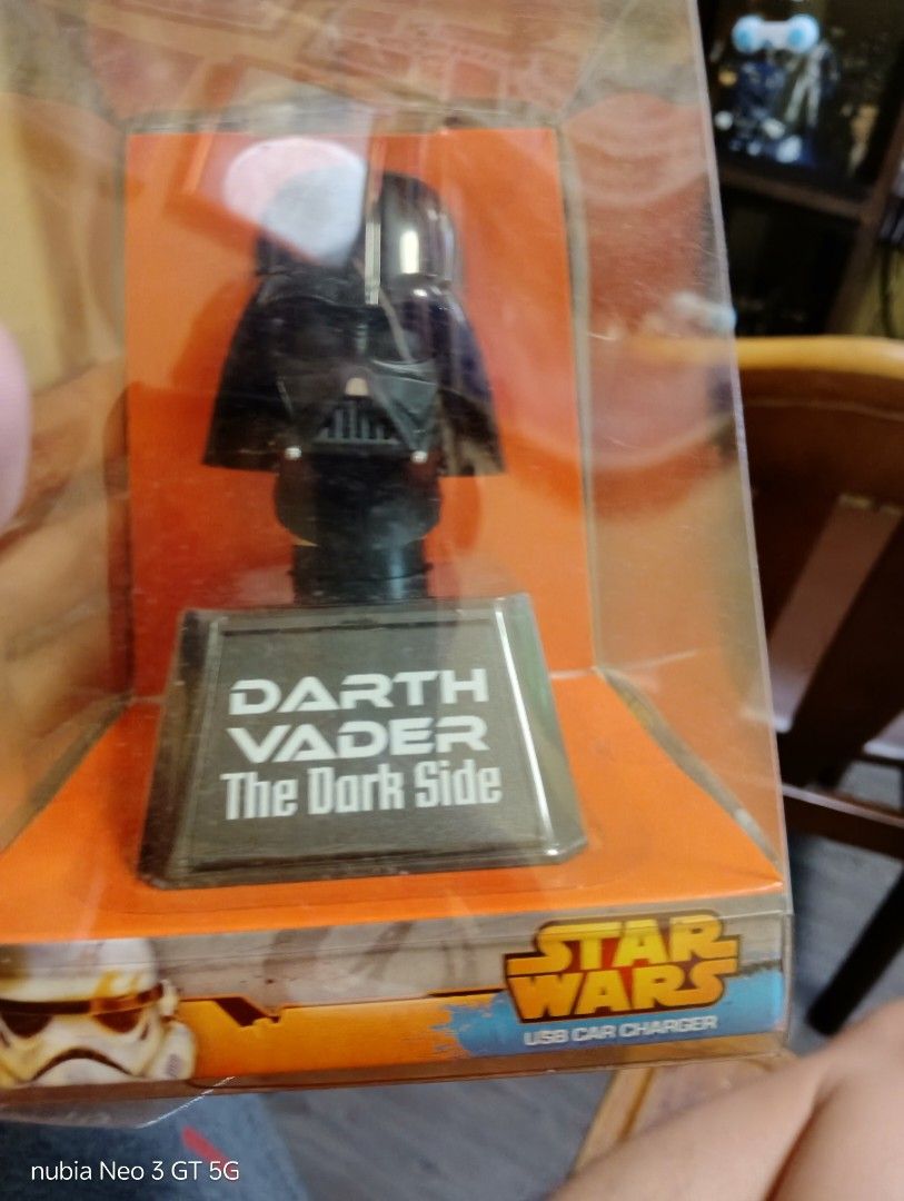 Authentic Star Wars Darth Vader USB Car Charger featuring a Darth Vader (Category: Western Merchandise) located in Mabalacat. Submitted by babyjamil1919 (Listing ID 1460848137, Image 1). Description: Authentic sealed.