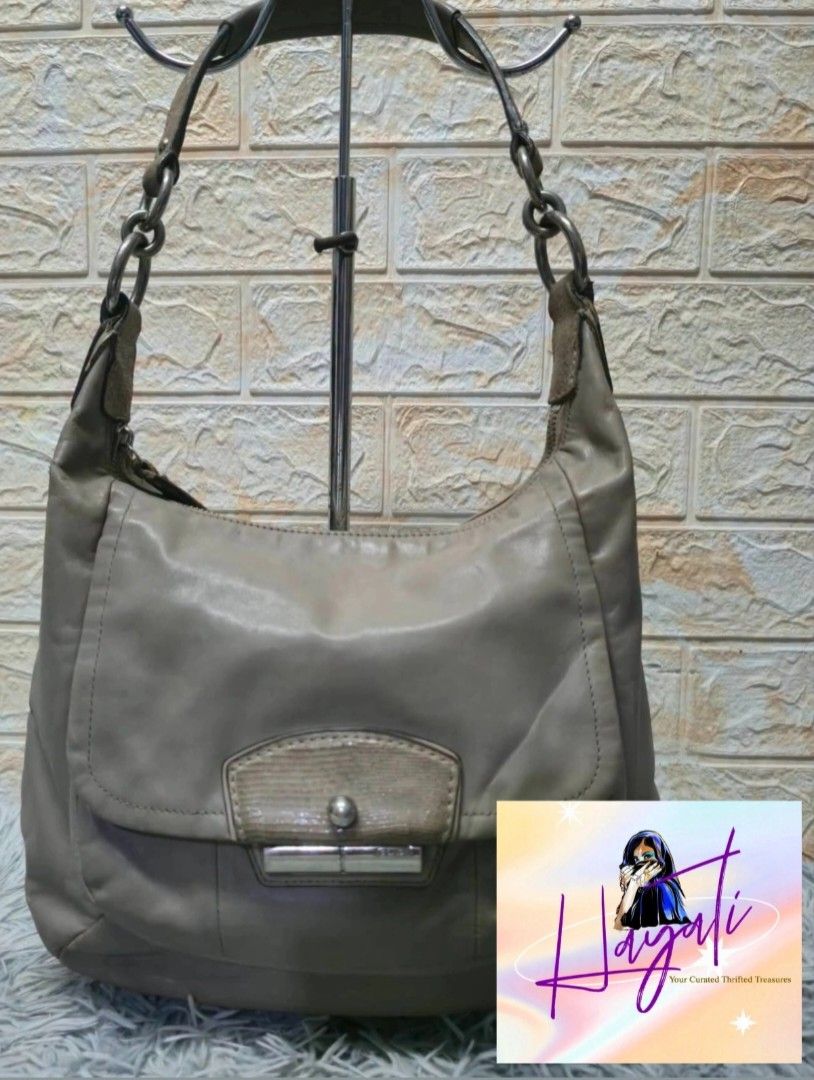 Authentic Vintage Coach Kristin Hobo (Category: Luxury Bags & Wallets) located in Angono. Submitted by just.call.me_lazy (Listing ID 1460301558, Image 1). Description: ✨ Authentic Vintage COACH Kristin Leather Hobo ✨ 👜 Classic hobo silhouette, soft leather 📌 Condition: Preloved — signs of usage, oxidation on trims 💼 Missing sling strap + hangtag (manage expectations) 💰 ₱2950 (negotiable) 🚚 Ready to ship nationwide via Lalamove & J&T Express 