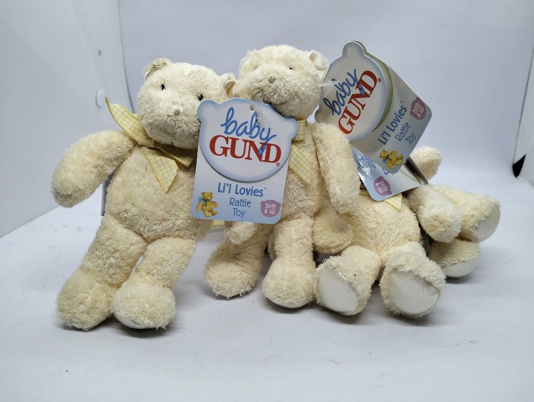 Baby Gund Small Teddy Bear (Category: Plushies & Soft Toys) located in Baguio. Submitted by toys_of_yesteryear (Listing ID 1460905448, Image 1). Description: LOCATION: Baguio City PRICE: 300.00 each + sf DESCRIPTION: 👉 Baby Gund Small Teddy Bear. CONDITION: 👉 New with paper tags. 👉 Item description is subjective so buyers are encouraged to rely on their judgement based on the pictures posted before buying. Actual photos posted. 👉 SOLD AS IS, 