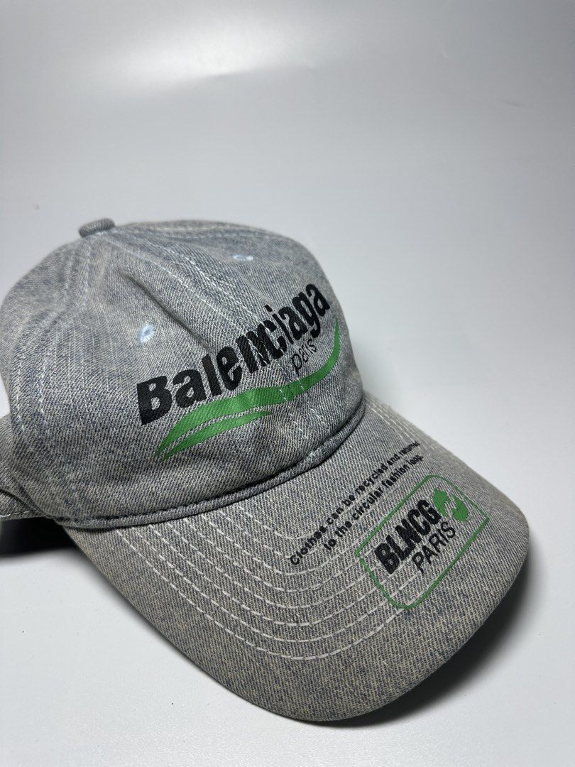Balenciaga Washed Canvas Denim Cap (Category: Caps & Hats) located in Bacolod City. Submitted by 2k.archives (Listing ID 1460887836, Image 3). Description: Excellent condition Needs Clean Complete Tags Osfa .