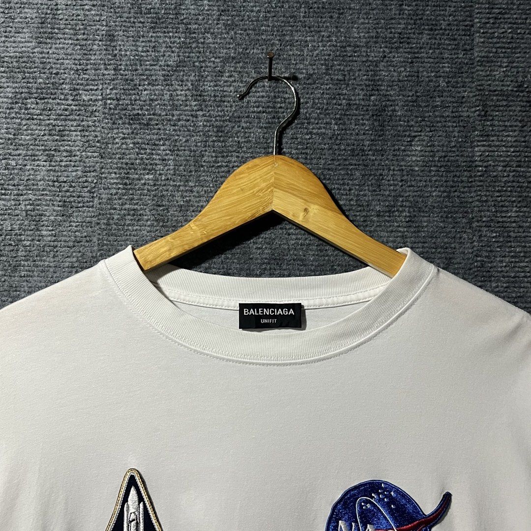 BALENCIAGA X NASA MULTI PATCH LOGO (Category: Luxury Apparel) located in Naga. Submitted by goodfinds_only.v1 (Listing ID 1460839748, Image 3). Description: FOR SALE -BALENCIAGA X NASA MULTI PATCH LOGO SIZE:LARGE MEASUREMENTS WIDTH:24 INCHES LENGTH:29 INCHES COLOR RATE:10/10 EXCELLENT CONDITION NO FLAWS DM ME TO PURCHASE.