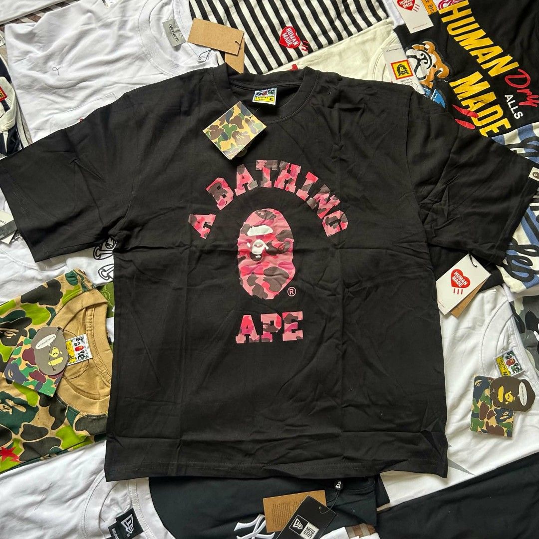 BAPE Camo college shirt (Category: Tshirts & Polo Shirts ) located in Taytay. Submitted by game.man999 (Listing ID 1460718125, Image 2). Description: Bape camo college shirt both size XL brandnew with ziplock and tags Taytay loc.