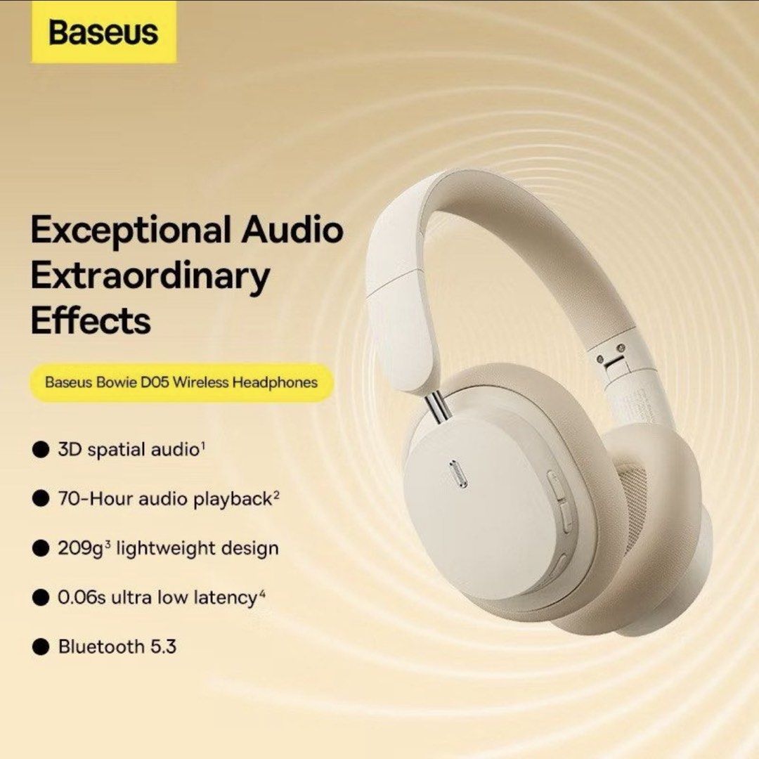 Baseus Dowie D05 Wireless Headset (Category: Headphones & Headsets) located in Cainta. Submitted by cubic01 (Listing ID 1460914188, Image 3). Description: In pristine condition, no box due to relocation. Honest feedback: Good battery life- would take weeks after weeks even month depends on usage. It can pair with two devices all at once (not sure how many is the maximum), it smoothly connects the moment you turn it on after your initial pairing. 