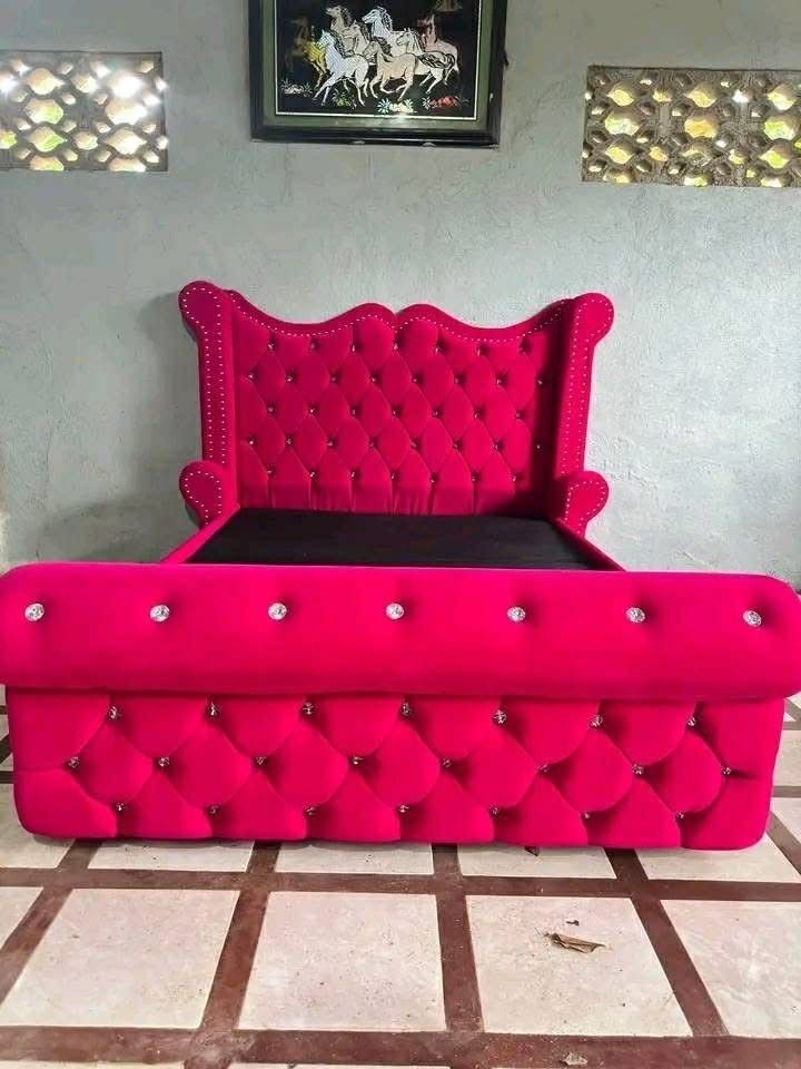 Bed frame only (Category: Bed Frames & Mattresses) located in Marikina City. Submitted by eannacruz27 (Listing ID 1460768311, Image 2). Description: ❕BERMONTH SALE SALE SALE❕ Would you like to sleep like this, especially in the cold season ☃️come and order a bed frame from us Good Quality And you won't regret it Besides from queen or king size we still have freebies on the side table💕So More inquires now ▫️freedelivery depends on the distance fr
