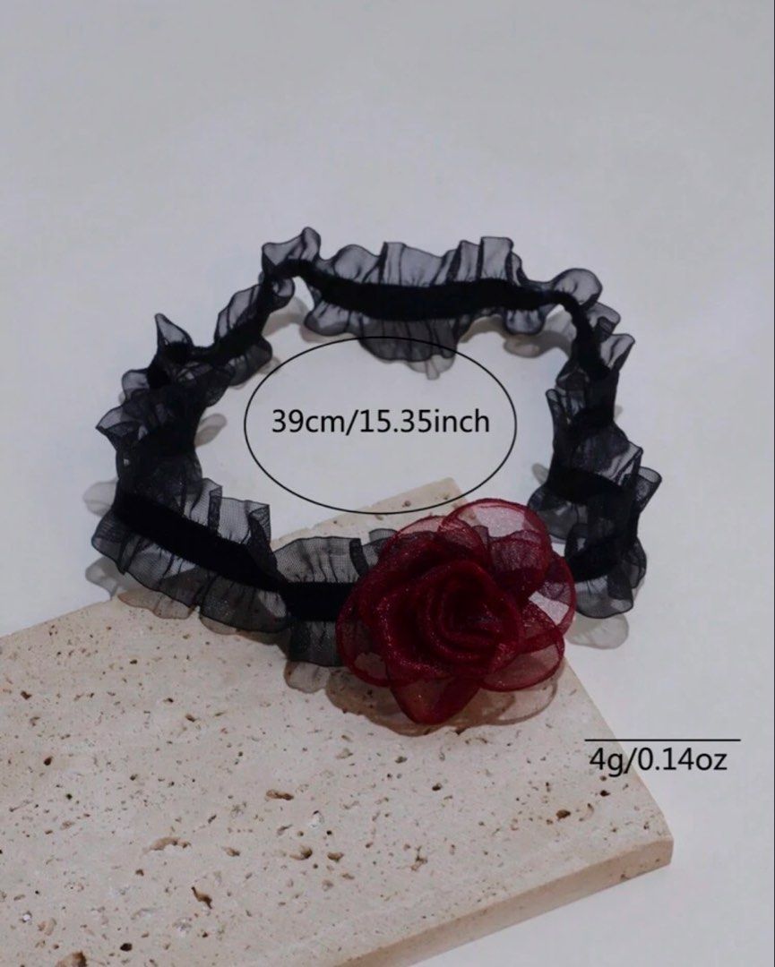 Black Lace Red Rose Leg Garter (Category: Socks & Tights) located in Bulacan. Submitted by erinbtrc (Listing ID 1460797811, Image 2). Description: 10/10 Condition Never been used Brand New No Flaws/Issues Can do Same Day Delivery (Lalamove) along Metro Manila or J&T Delivery.