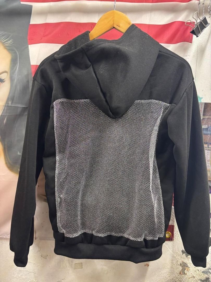 Black Pullover Hoodie – Crystal Mesh Back Panel 22"x24" (Category: Hoodies) located in Bacoor. Submitted by fafofa (Listing ID 1460855031, Image 3). Description: Black Pullover Hoodie – Crystal Mesh Back Panel 22"x24".