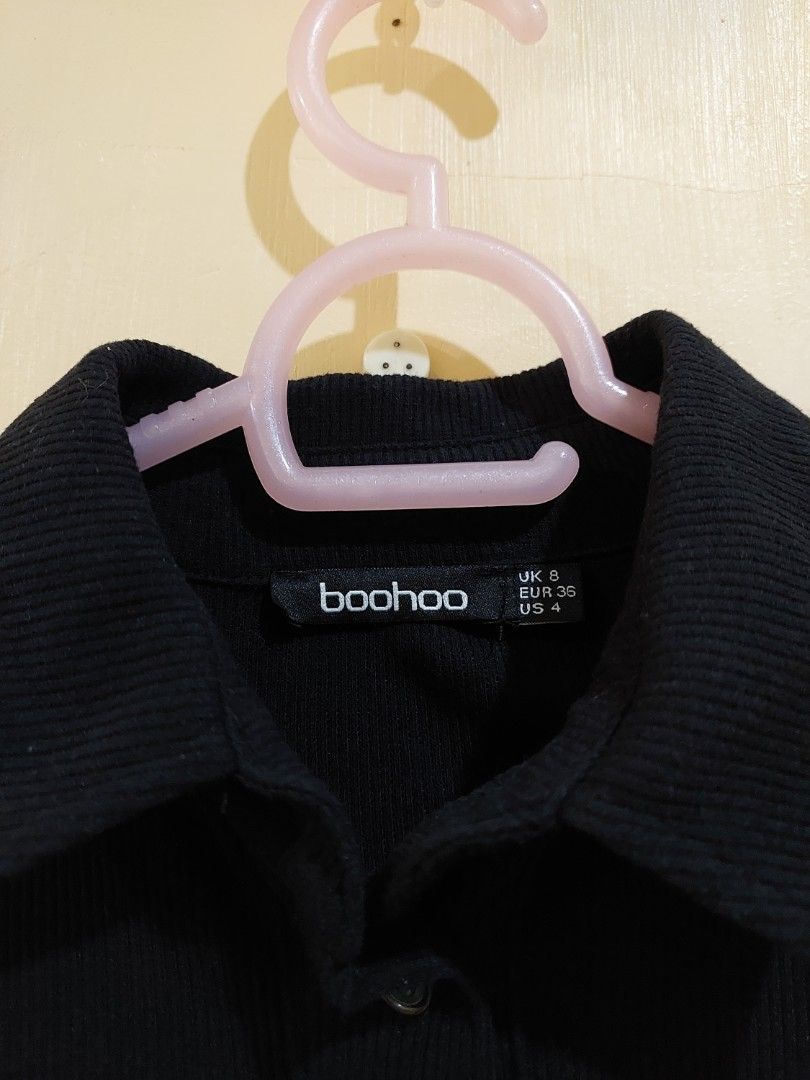 Black Ribbed Button-Up Long Sleeve Top Body Suit (Category: Longsleeves) located in Marikina City. Submitted by nannamae (Listing ID 1460771620, Image 2). Description: .