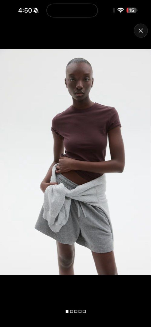 H&M basic women shirt tops (Category: Shirts) located in Muntinlupa City. Submitted by iluvm0nchichi (Listing ID 1460800789, Image 2). Description: H&M on the tag Bought it for ₱499 selling it into a bundle for ₱800 If separate purchase ₱300 each 😊.