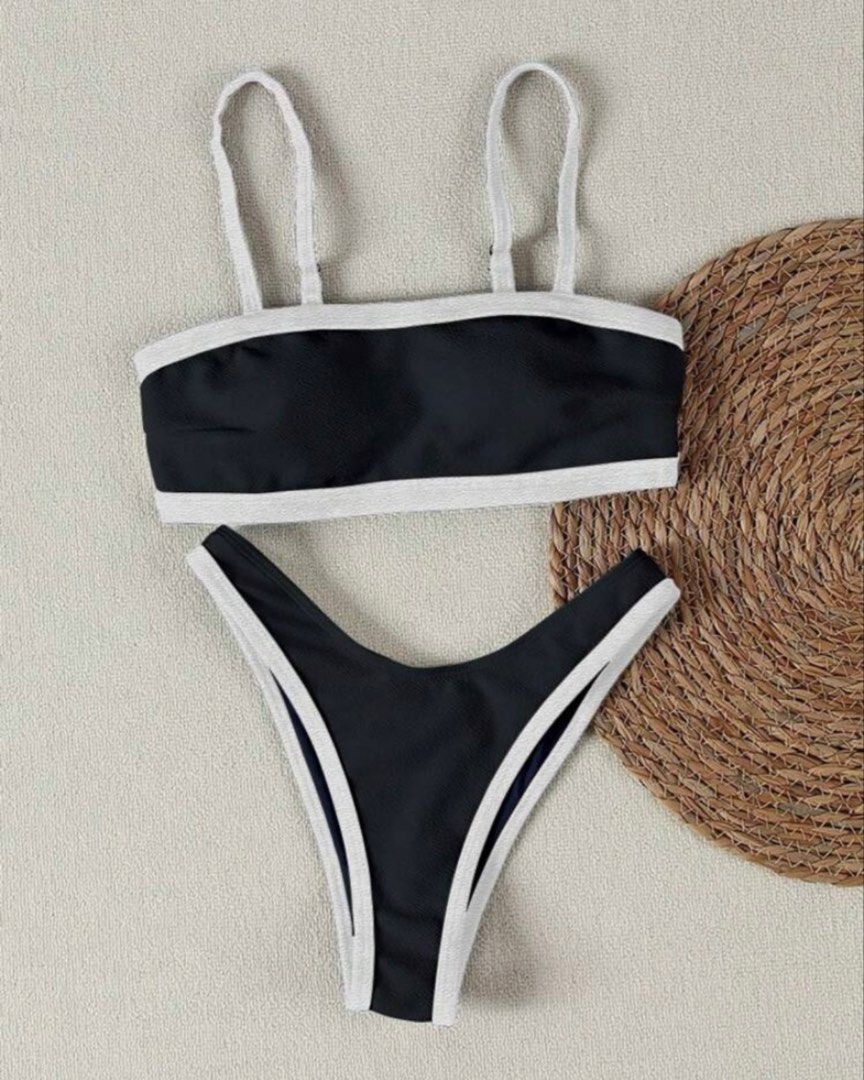 Black White Swimwear (2pcs) (Category: Bikinis & Swimsuits) located in Pasig City. Submitted by serena.vw (Listing ID 1460909455, Image 2). Description: - used once - message me for ww - size small - two toned.