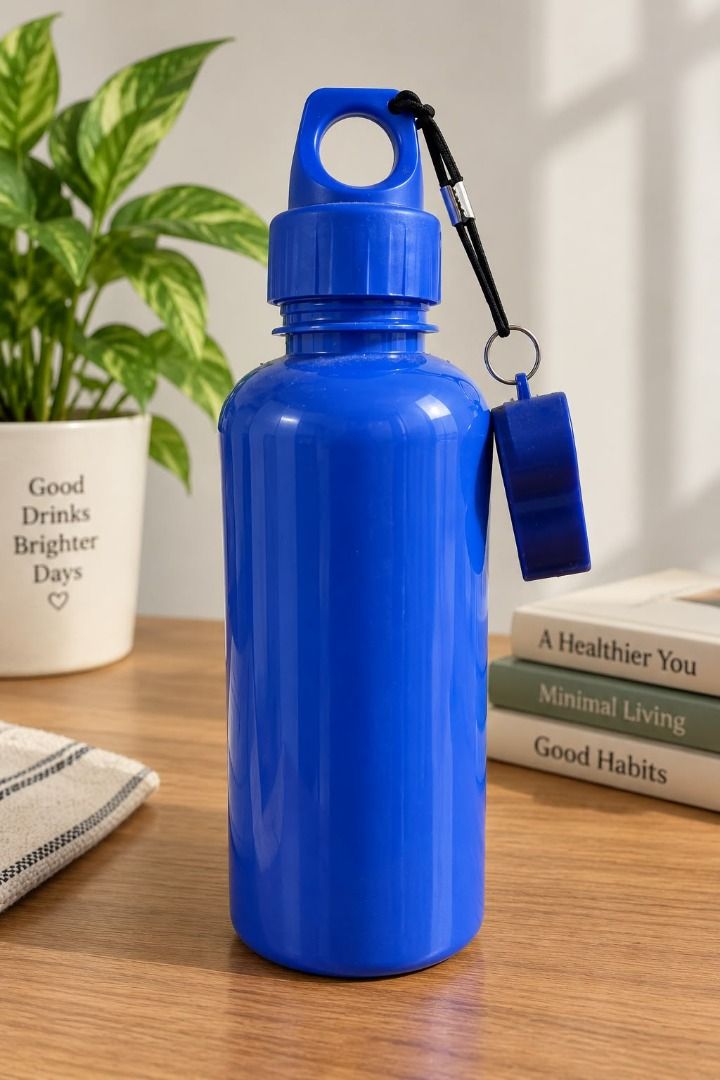 Blue Water Bottle with Whistle & Carry Strap (Category: Water Bottles & Tumblers) located in Taguig. Submitted by rosesofpositivity123 (Listing ID 1460867653, Image 1). Description: Blue reusable water bottle with a built-in whistle cap and convenient carry strap. ✨ Blue color ✨ Built-in whistle ✨ Screw-on cap ✨ Carry strap with clip ✨ Great for school, travel, hiking, outdoor activities, or everyday use.
