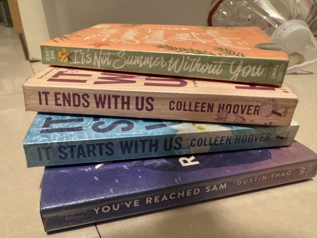 Books 100 each (Category: Storybooks) located in Makati City. Submitted by dionne060 (Listing ID 1460862907, Image 2). Description: It Starts With Us It Ends With Us You’ve Reached Sam It’s not summer Without You Rfs: moving out so selling for less.
