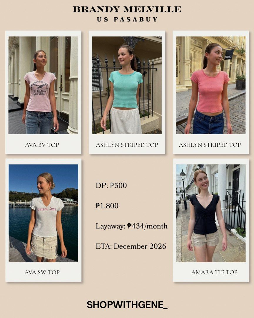 Brandy Melville US Pasabuy Tops (Category: Sleeveless) located in Manila. Submitted by shopwithgene_ (Listing ID 1460754039, Image 2). Description: .