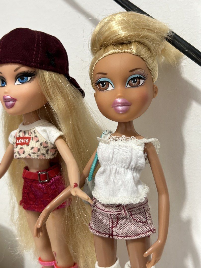 Bratz Designed by Chloe and Ice Championz Vinessa (Category: Kids Toys) located in Batangas. Submitted by nommi26 (Listing ID 1460720908, Image 3). Description: Chloe nude has some red stains w/c I think are still removable & lipchip , just needs hairspa ₱1450 Vinessa nude no issue, need a little hairspa ₱1250 take both ₱2500.