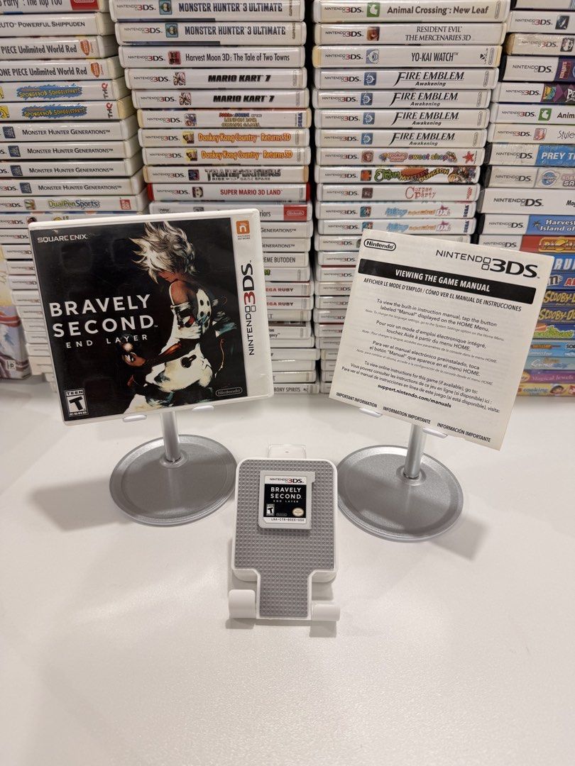 Bravely Second: End Layer 3DS/2DS Game (Category: In-Game Products) located in Baliuag. Submitted by mostlyaboutnintendo (Listing ID 1460907979, Image 1). Description: 📌 https://linktr.ee/mostlyaboutnintendo 📢 COMPLETE IN CASE AND MANUAL/s ✔️ Authentic ✔️ Mabilis ma-read mismong cartridge ✔️ Guaranteed tested and working ✔️ Will always send tested pics before ship out ✔️ Clean Pins ✔️ US Version Bravely Second: End Layer is a classic turn-based