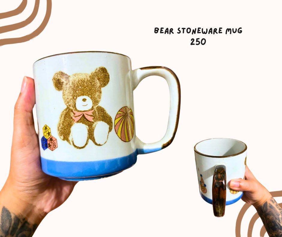 Brown Bear Stoneware Mug (Category: Coffee & Tea Tableware) located in Pasig City. Submitted by homeyvibesph (Listing ID 1460815265, Image 1). Description: .