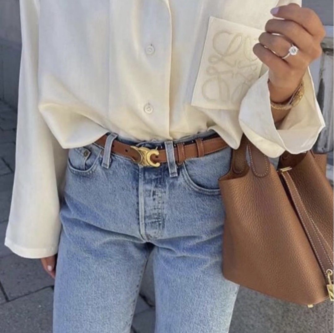 Brown Leather Belt (Category: Belts) located in Manila. Submitted by withlovesam (Listing ID 1460825860, Image 2). Description: fits small to medium.